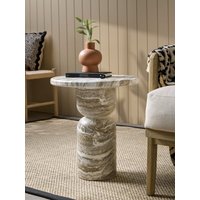 Grey Marble Side Table