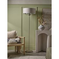 Brushed Silver Triple Bulb Floor Lamp