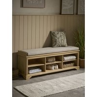 Oak Shoe Storage Bench