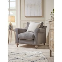 Kalmar Armchair - Soft Grey Opulent Cotton Velvet