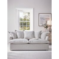 Umea Three Seater Sofa - Vintage Taupe Cotton Stripe