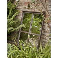 Outdoor Antiqued Window Mirror