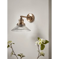 Antique Fluted Glass Wall Light