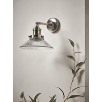 Antique Fluted Glass Wall Light