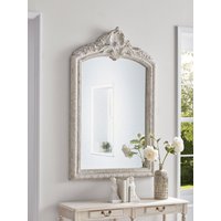 Distressed Ornate Topped Mirror