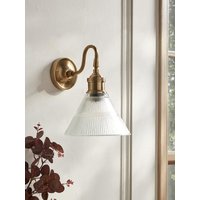 Textured Glass Tapered Wall Light