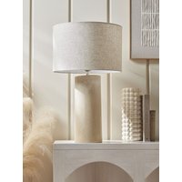 Travertine Effect Table Lamp
