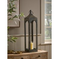 IndoorOutdoor Antiqued Metal Lantern