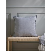 French Blue Striped Cushion