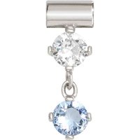 Nomination SeiMia Silver Candy Light Blue CZ Pendant Charm