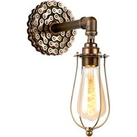 David Hunt Lighting LOX LOEY Single Wall Light In Bronze Finish With Cage