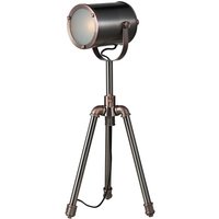 Dar Wisebuys Jake Task Table Lamp In Pewter And Copper Finish