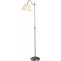 Dar SUFX Suffolk Floor Lamp With Antique Brass Finish