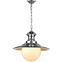 David Hunt Lighting STN Station Lamp Chrome Traditional Pendant