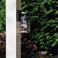 Quintiesse QN-LAKEHOE-S-DZ Lakehouse Small Wall Light In Aged Zinc And Driftwood Grey
