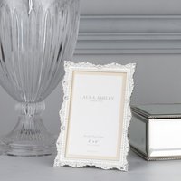 Laura Ashley LA-Q Sherfield Photo Frame In Polished Silver Finish x "