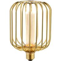 Searchlight Wire Drum Lamp In Gold Finish GO