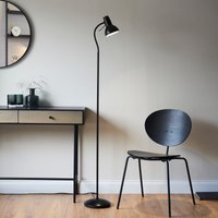 Endon Amalfi Task Floor Lamp In Matt Black Finish