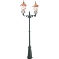 Norlys CS-COPPER Chelsea Twin Lamp Post Copper with Clear Lens