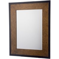 Laura Ashley Cara Rectangular Mirror In Mottled Bronze And Black Finish x