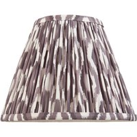 Endon Ikat Tapered Lamp Shade In Pearl Grey