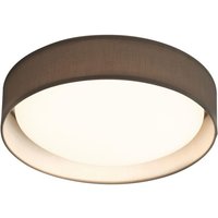 Searchlight -GY Modern One Light Flush Ceiling Light In Grey