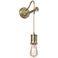 DOUILLE AB Douille Light Wall Light With Cord In Aged Brass