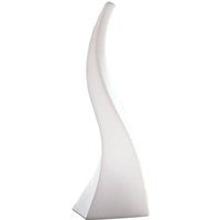 Mantra M Flame Light Large Table Lamp In Opal White