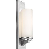 FEAMALIALBATH Amalia Light Large Bathroom Wall Light In Polished Chrome - Height: mm