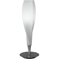 Mantra M Neo Light Table Lamp In Satin Nickel And Frosted Glass