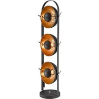 S Standard Lamp Light Floor Light In Black with Gold Inside
