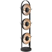 S Standard Lamp Light Floor Light In Black with Silver Inside