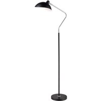 S Standard Lamp Light Floor Light In Matt Black And Chrome