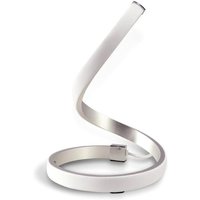 M Nur LED Table Lamp In Silver And Chrome