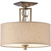 KL-CELESTIAL-SF Celestial Light Bronze Semi Flush Ceiling Light with Shade