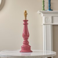 Endon Myrtle Table Lamp Base Only In Pink Clay And Warm Brass Finish