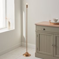 Endon Burley Rechargeable Floor Lamp In Brushed Aged Brass