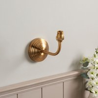 Endon Obelisk Arc Wall Light In Aged Brass Finish