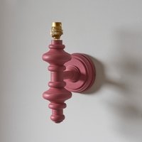 Endon Carnaby lt Wall Light In Satin Pink Clay
