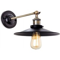 Firstlight BK Ashby Light Wall Light In Black With Antique Brass