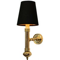 Carlton Light Brass Wall Light with Optional Shades - product_finish:Antique-shades:Fitting only without shade