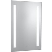 Searchlight Bathroom Mirror With Integral LEDs And Shaver Socket
