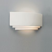 Astro Amalfi Art Deco Wall Light Fitting, Ceramic wall washer -