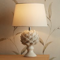 Laura Ashley Artichoke Light Ceramic Table Lamp With Ivory Linen Shade