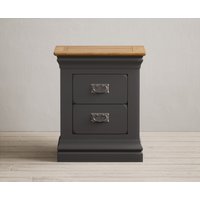 Charwood Oak and Charcoal Painted Drawer Bedside Table