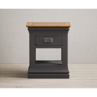 Charwood Oak and Charcoal Painted Drawer Bedside Table