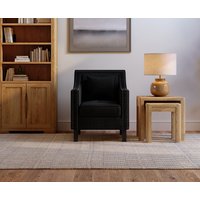 Chartwell Black Linen Armchair