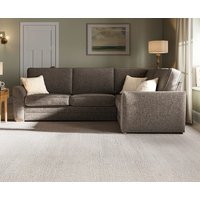 Bella Mocha Fabric Large Right Hand Facing Corner Sofa
