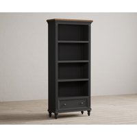 Francis Oak and Charcoal Grey Painted Tall Bookcase