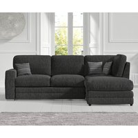 Madden Charcoal Grey Fabric Right Hand Facing Corner Sofa